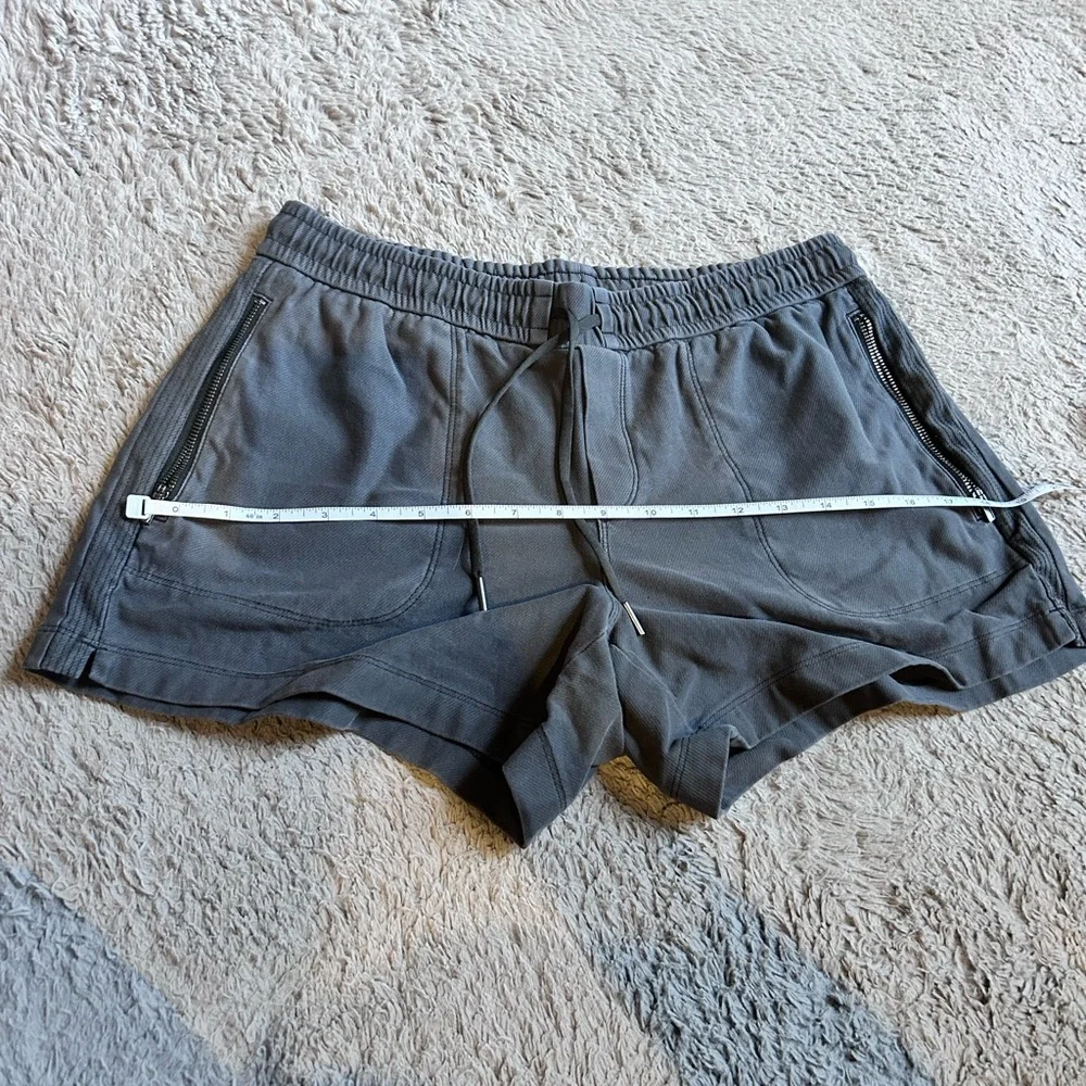 Athleta Gray Drawstring Active Shorts - Picture 6 of 9